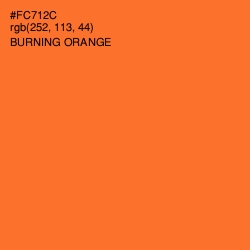 #FC712C - Burning Orange Color Image